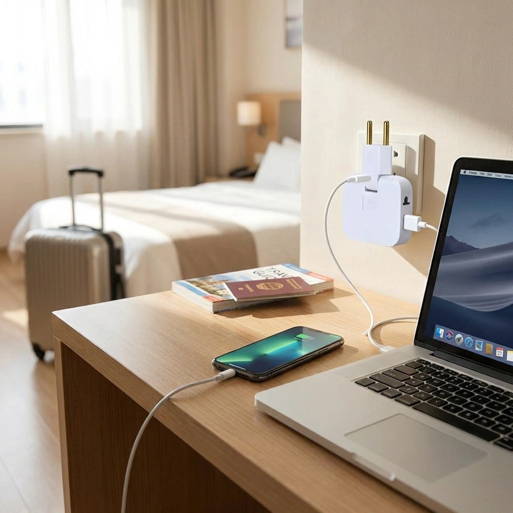 Rotating EU Plug Extender
