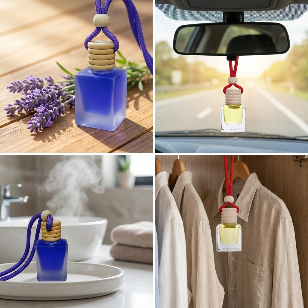 Hanging Car Perfume Pods Diffuser Scent (Pack of 1 Assorted Perfume)
