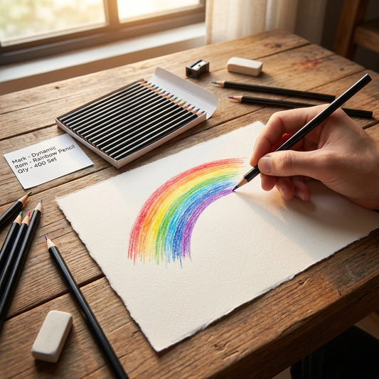 Multicolor Rainbow Pencils Set