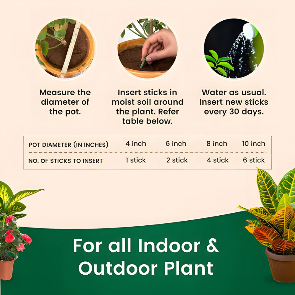Plant Fertilizer Sticks (25 Pack)