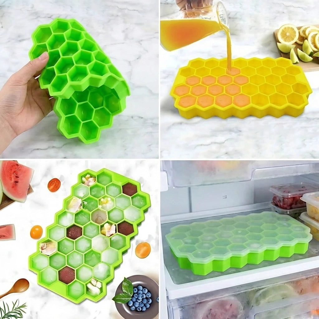 Premium Silicone Ice Trays (Pack of 2)
