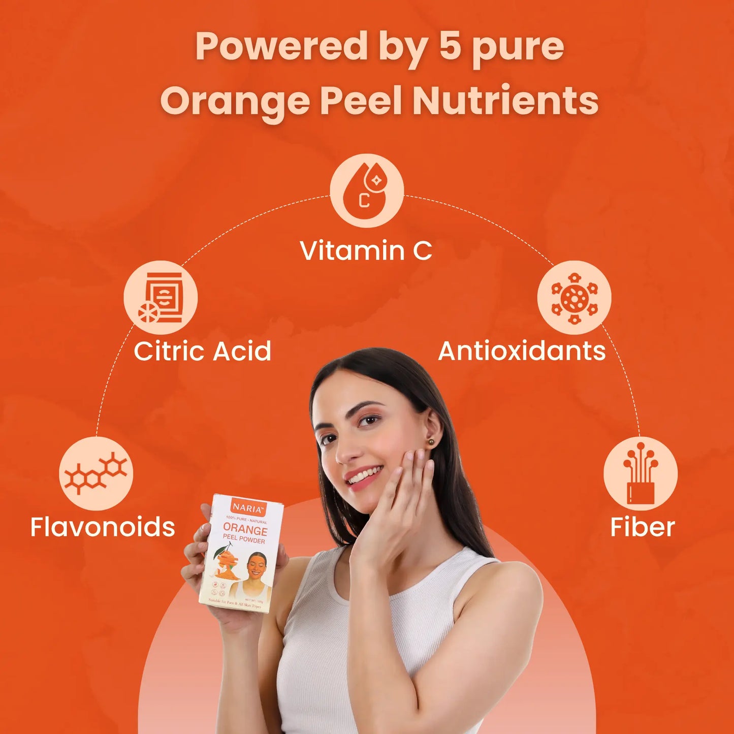 Natural Naria Orange Peel Powder (100g)