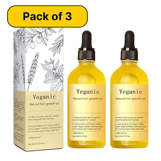 Vegan Natural Hair Growth Oil (Pack of 3)