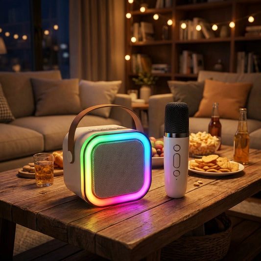 Bluetooth Speaker with Karaoke Mic