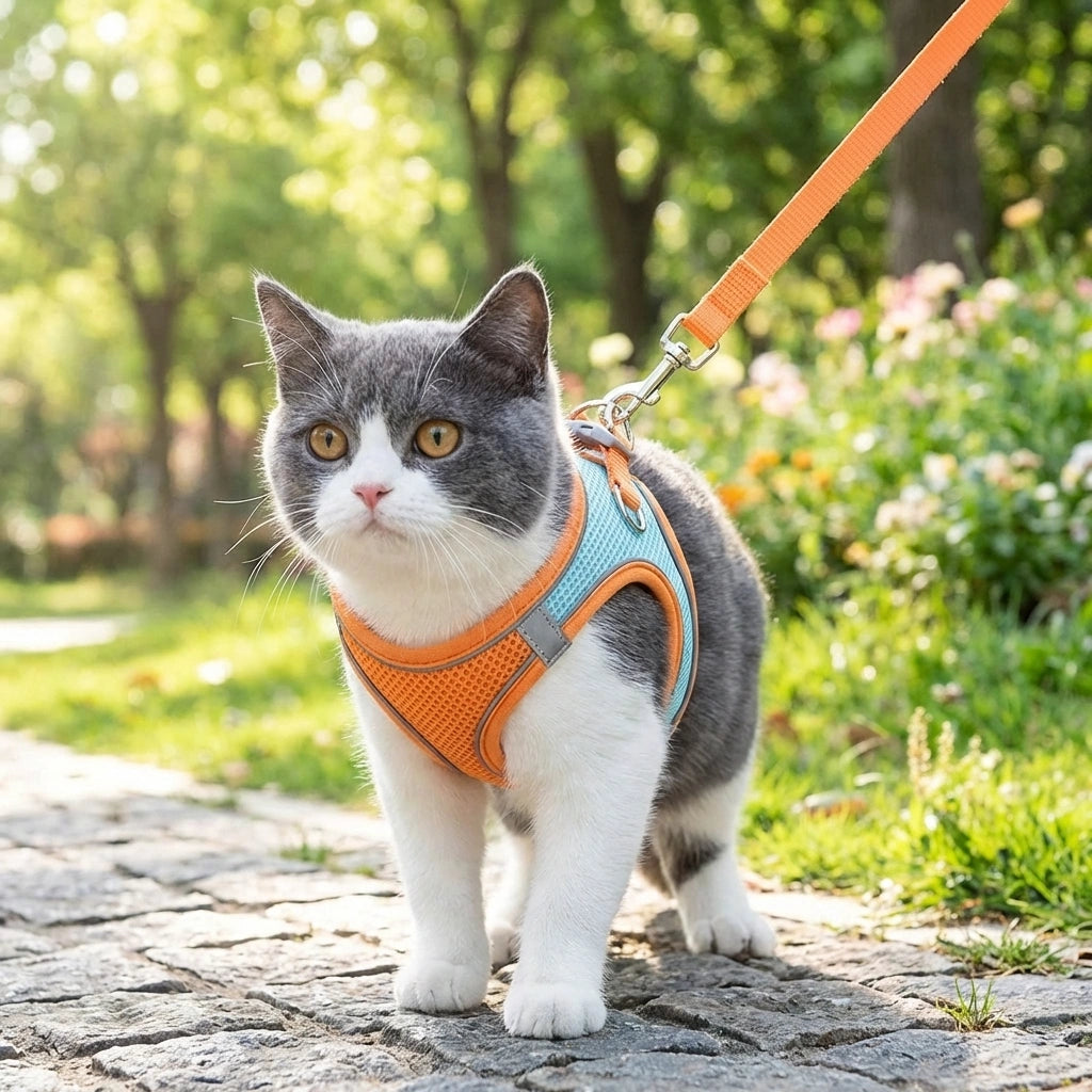 Cat Harness with Leash Adjustable Comfortable