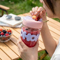 Glass Tumbler Mug with Lid & Silicon Sleeve