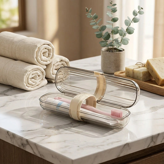 Portable Toothbrush Storage Box Pack of 2