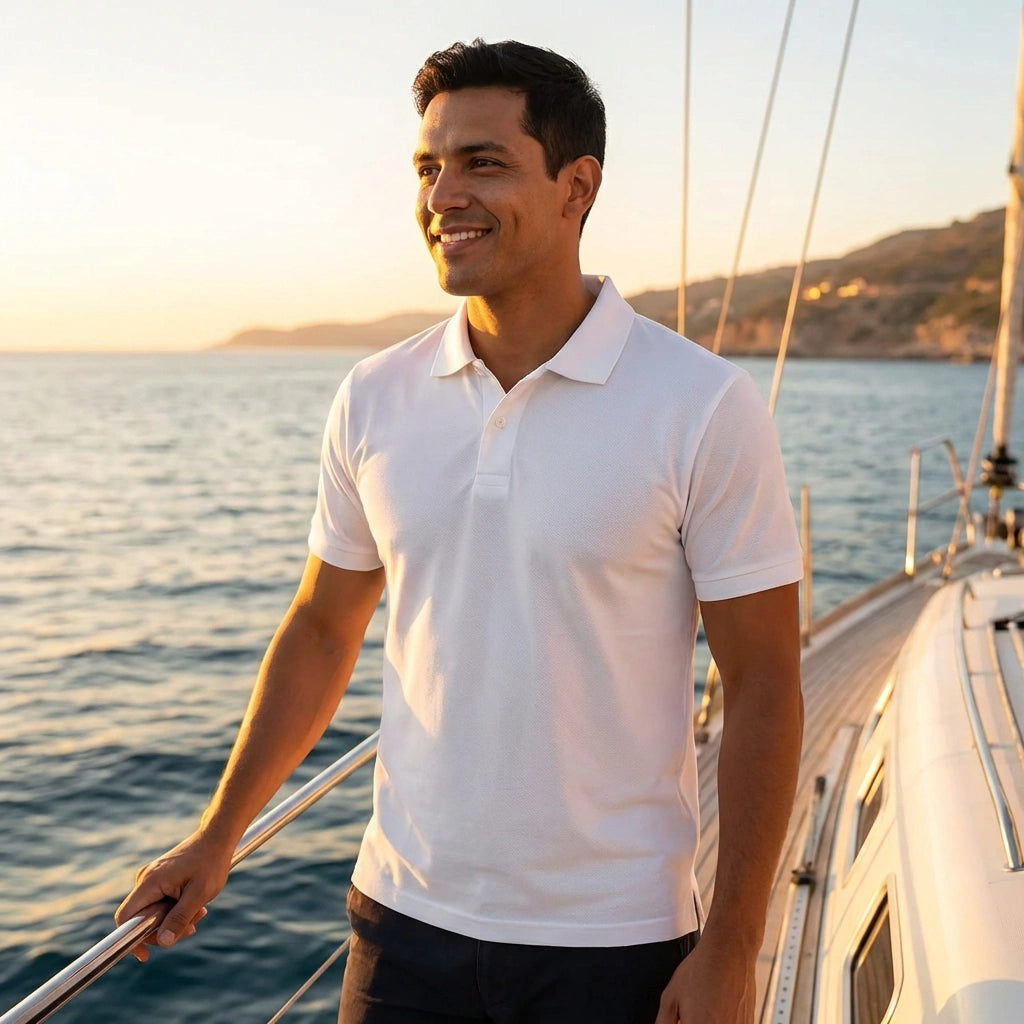 Matte Elegance Polo Tee