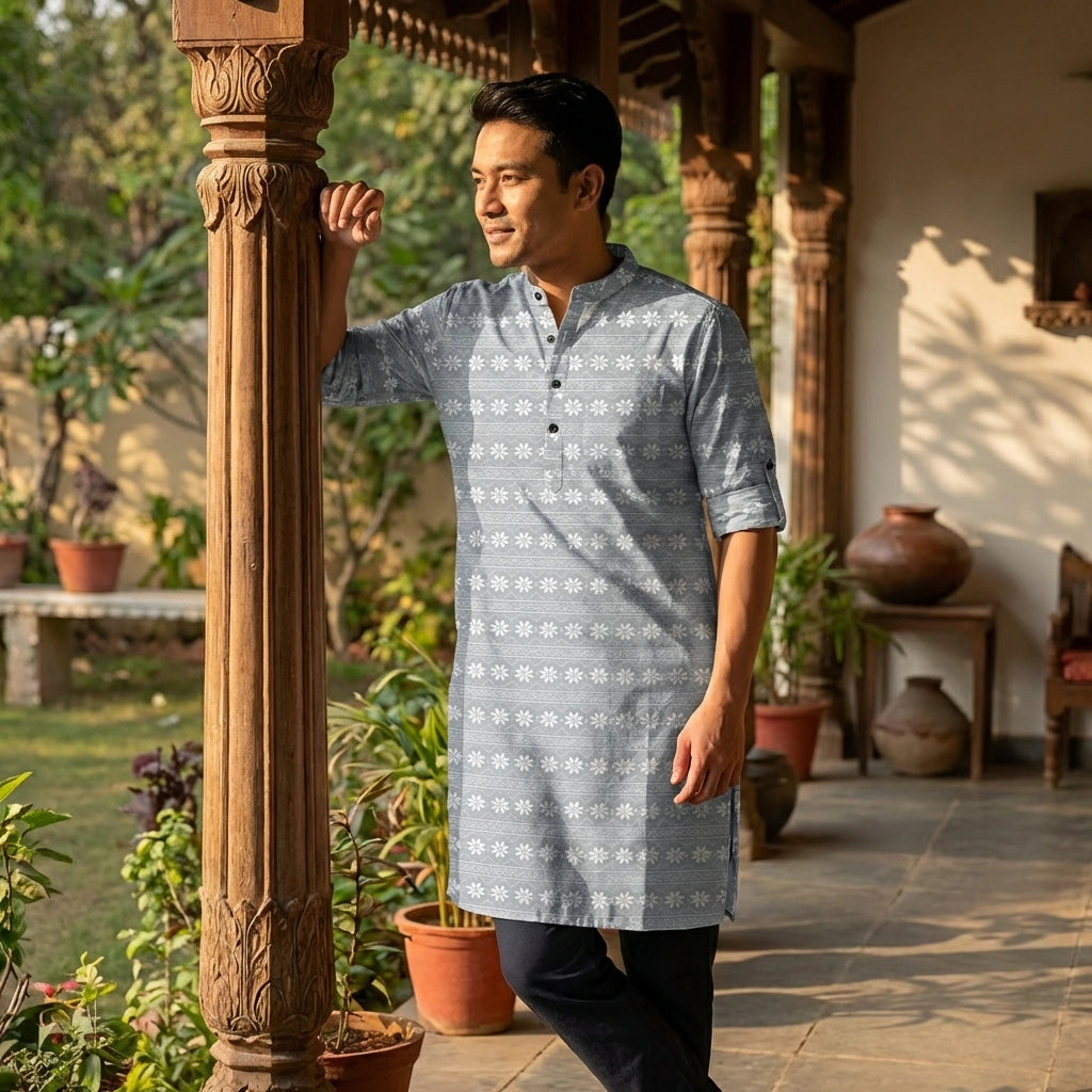 Multicolor Printed Cotton Shirt