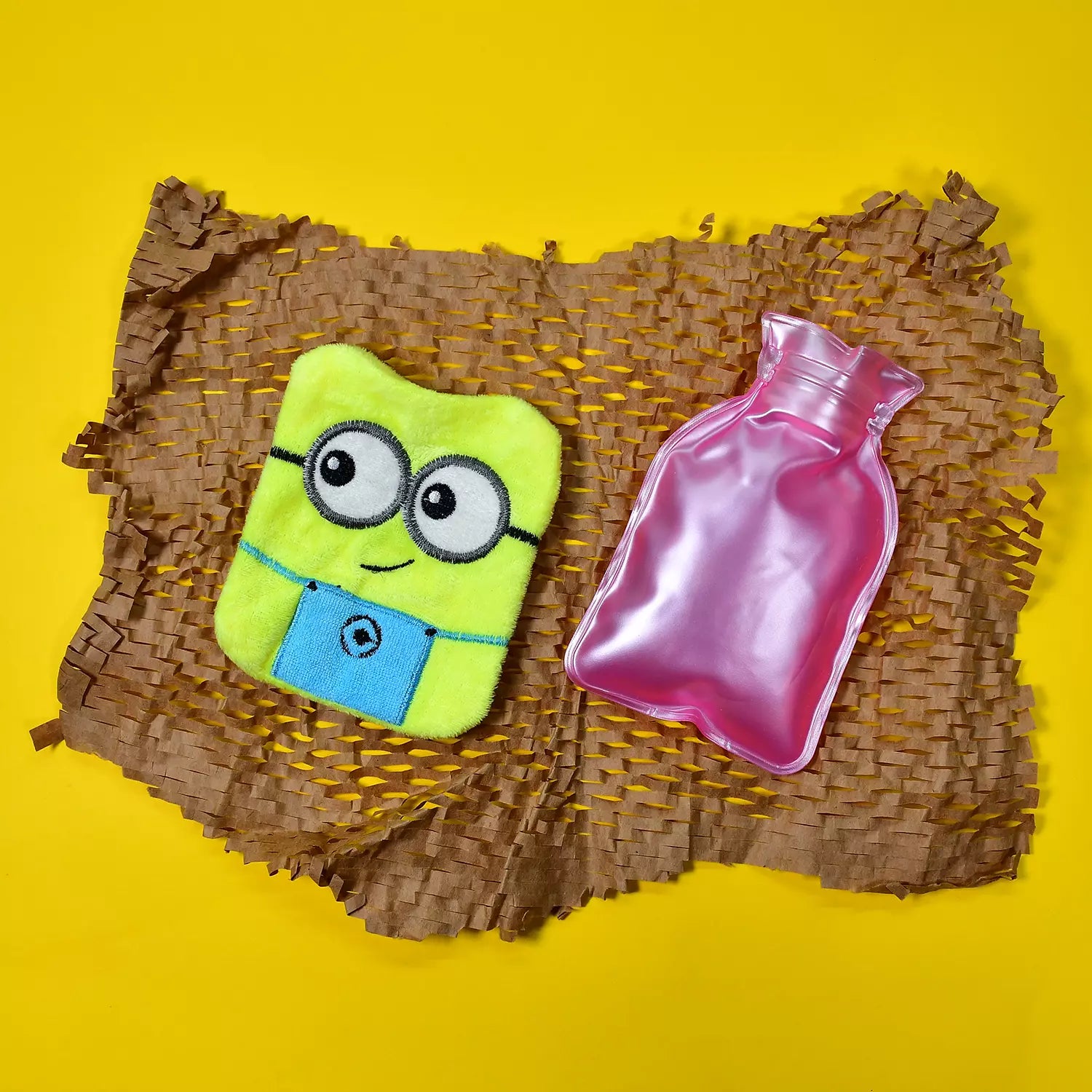 Best 2-eye minions hot water bottle with cover - linens & bedding | 2025 | fast shipping