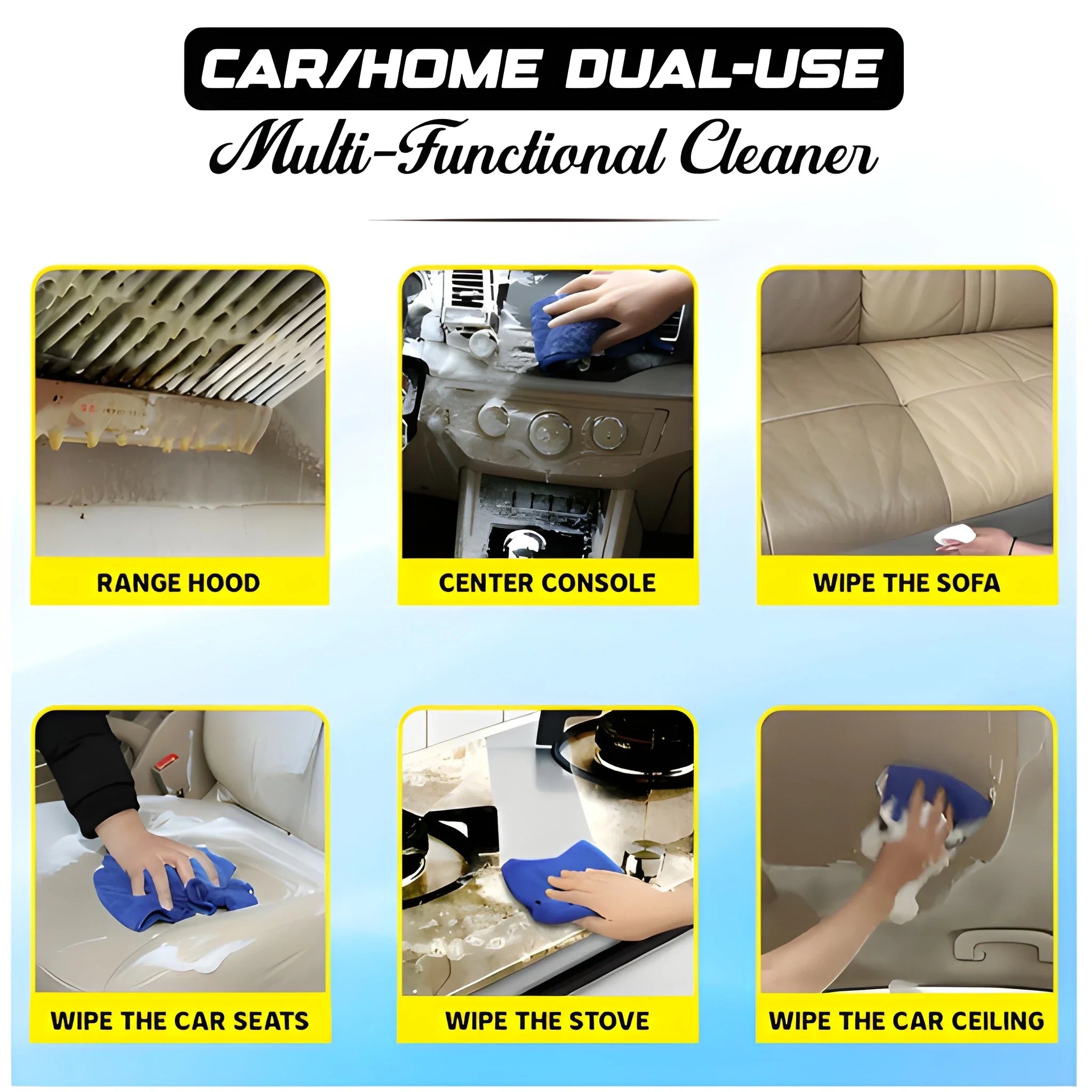 2 in 1 Foaming Car Cleaner