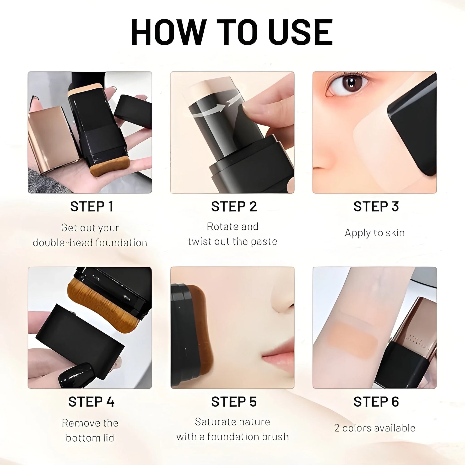 2 in 1 Foundation Stick