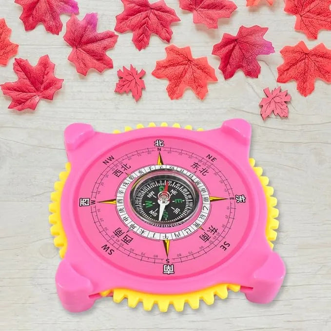 2-in-1 Navigation Direction North-south Compass With Clock (1 Pc) - Home Improvement