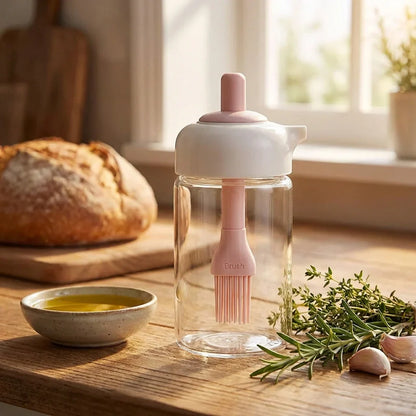 Best 2-in-1 oil dispenser bottle with silicone brush - dispensers | 2026 | fast shipping