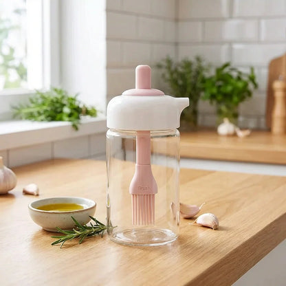 Best 2-in-1 oil dispenser bottle with silicone brush - dispensers | 2026 | fast shipping