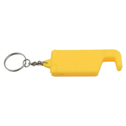 2 In 1 Plastic Keychain With Mobile Stand Phone Holder (1 Pc Multicolor) - Home Improvement