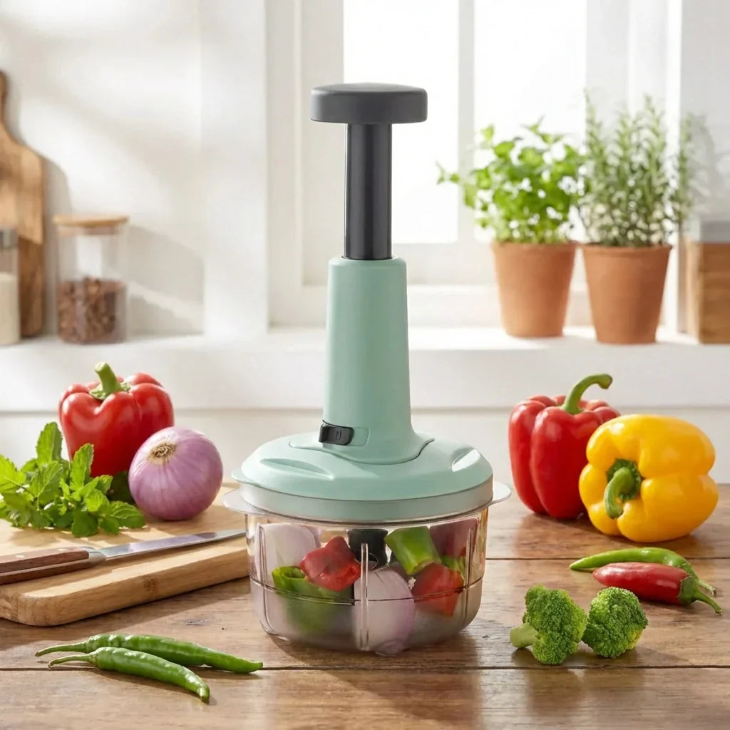 Best 2-in-1 push food chopper 800ml - kitchen slicers | 2026 | fast shipping