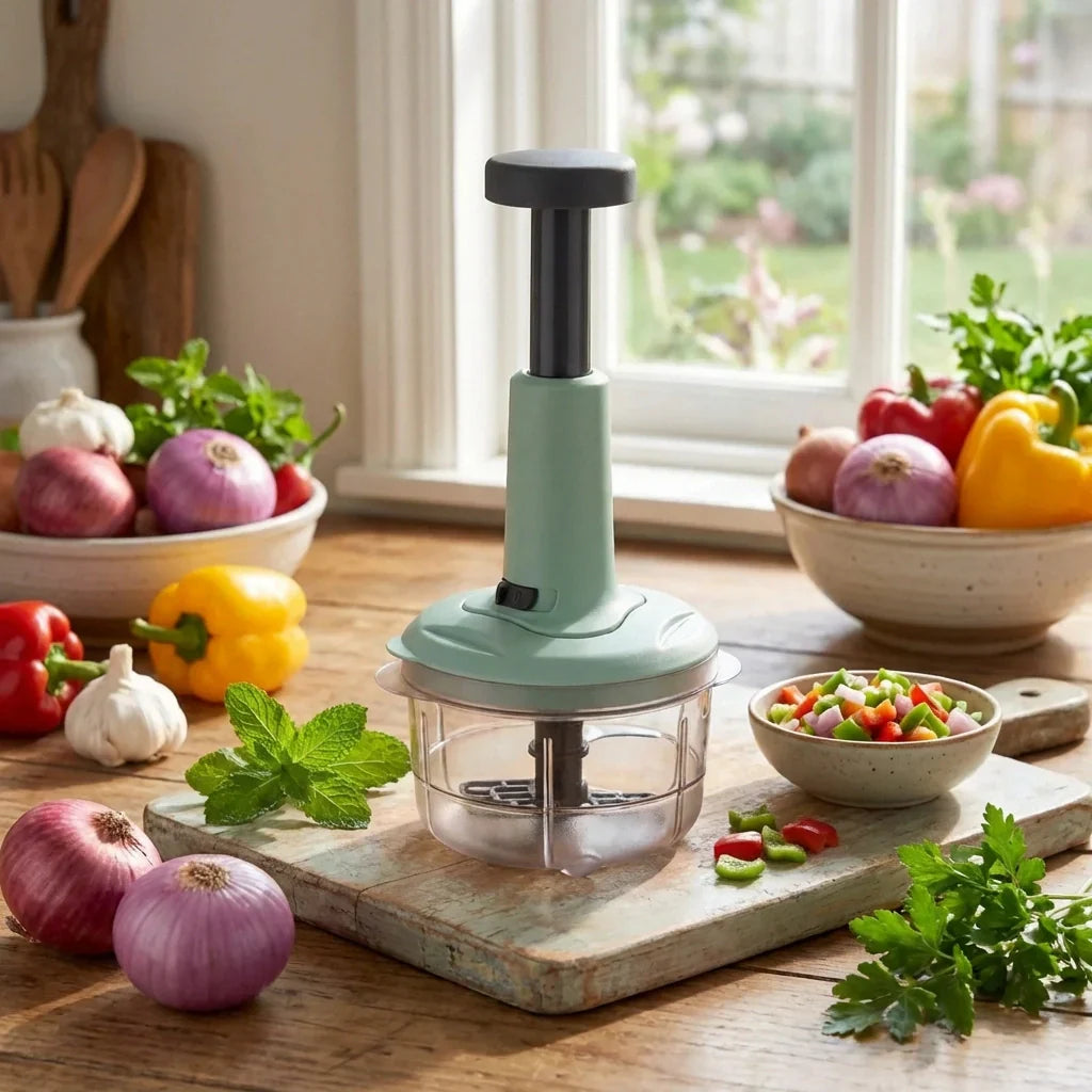 Best 2-in-1 push food chopper 800ml - kitchen slicers | 2026 | fast shipping