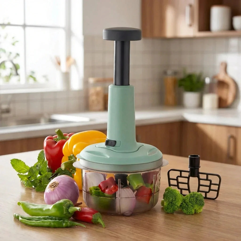Best 2-in-1 push food chopper 800ml - kitchen slicers | 2026 | fast shipping