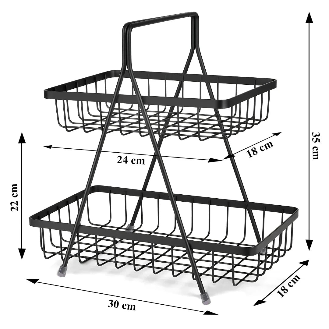 2 Tier Fruit and Vegetable Basket