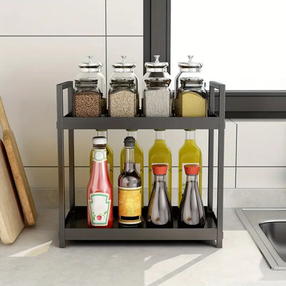 2 Tier Multipurpose Plastic Storage Organizer Home Accessories