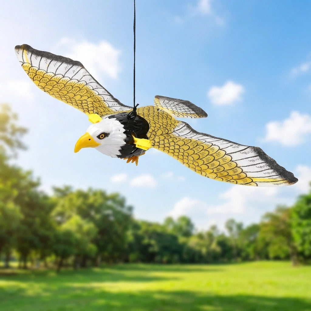 Realistic Flying Eagle Bird Toy with Spread Wings
