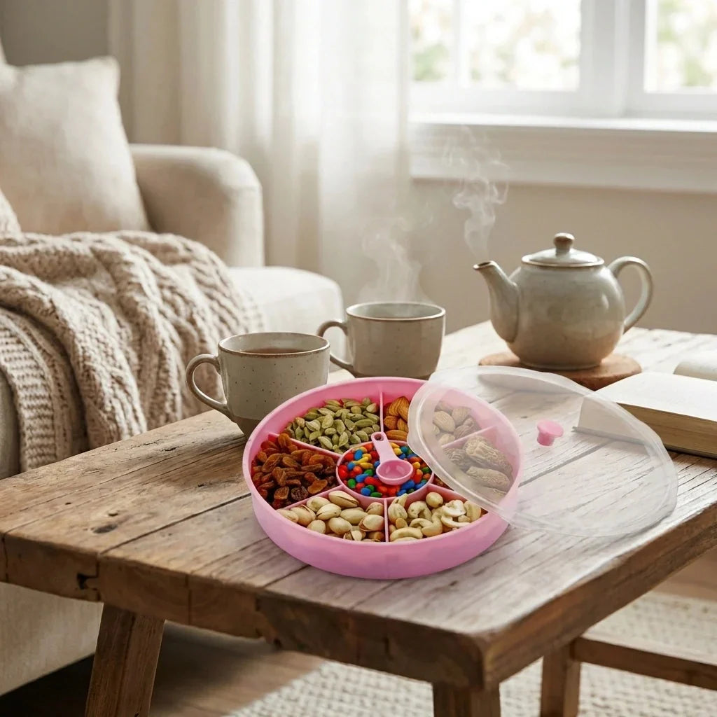 Best 2061 multipurpose dry-fruit and masala box with single spoon. - 2026 | fast shipping