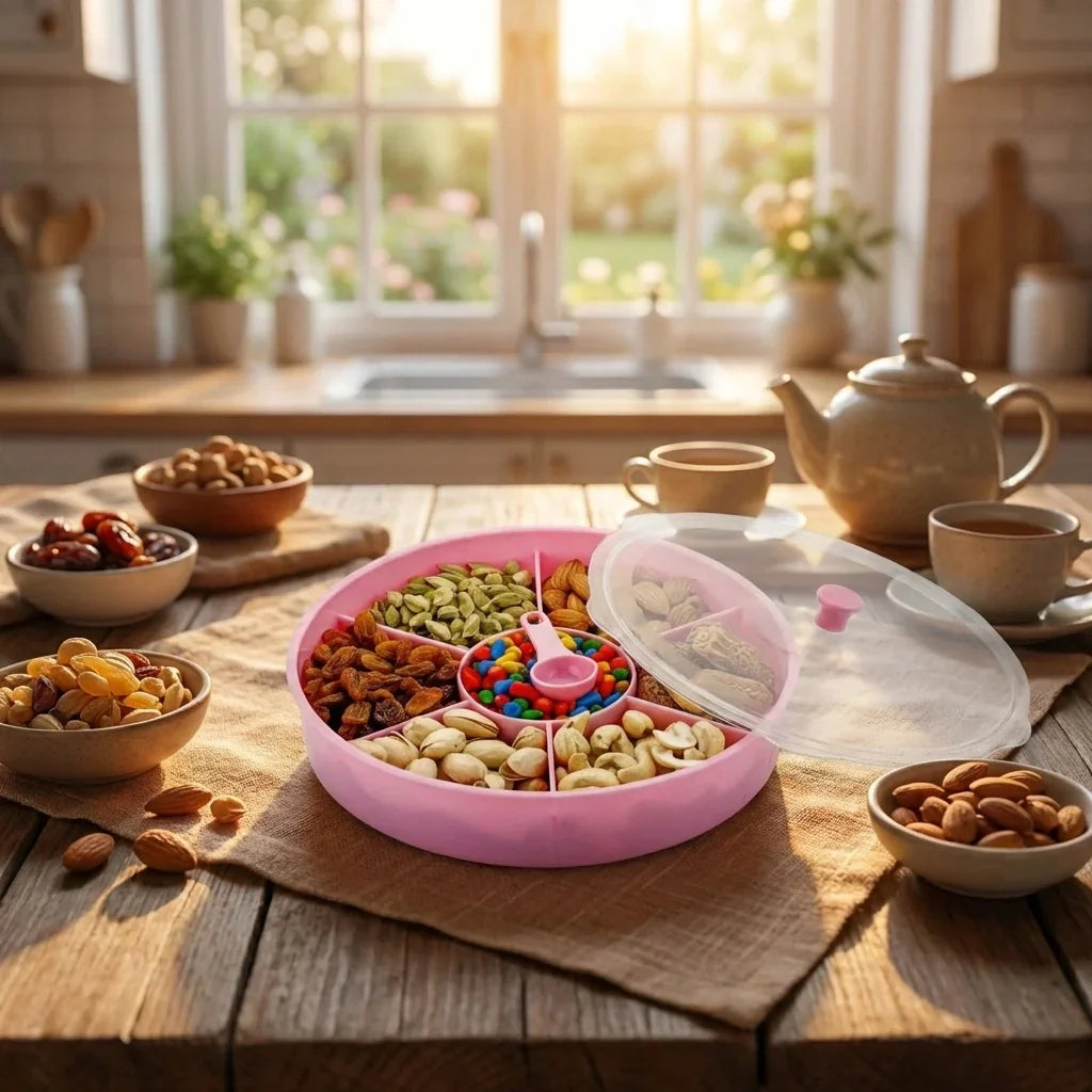 Best 2061 multipurpose dry-fruit and masala box with single spoon. - 2026 | fast shipping