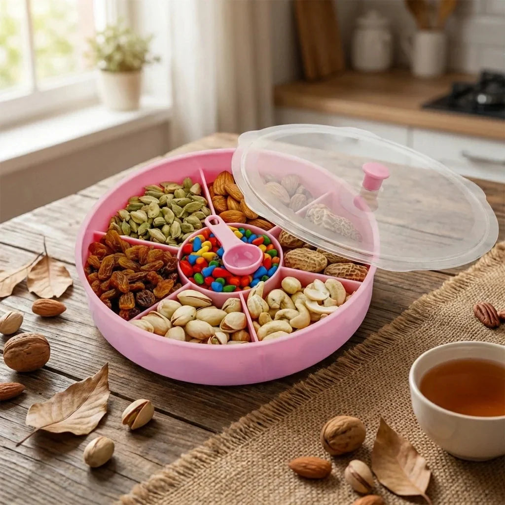 Best 2061 multipurpose dry-fruit and masala box with single spoon. - 2026 | fast shipping
