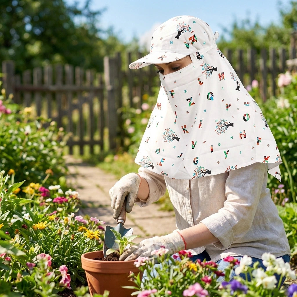 Summer Sun Protection Women Cap Mask