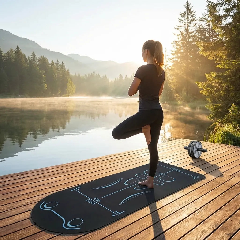 Non-Slip Alignment Yoga Mat