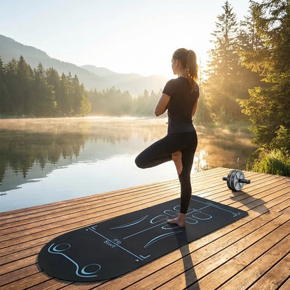 Non-Slip Alignment Yoga Mat