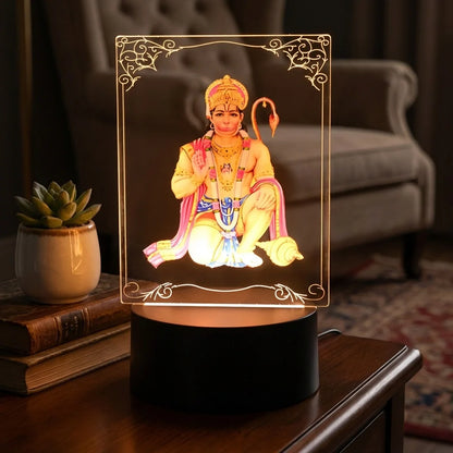 3D Lord Hanuman LED Lamp