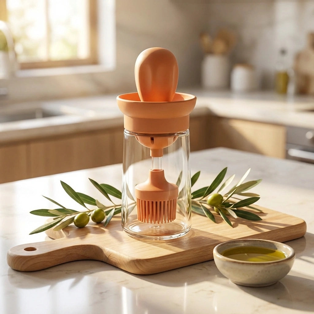 2-in-1 Oil Brush Dispenser