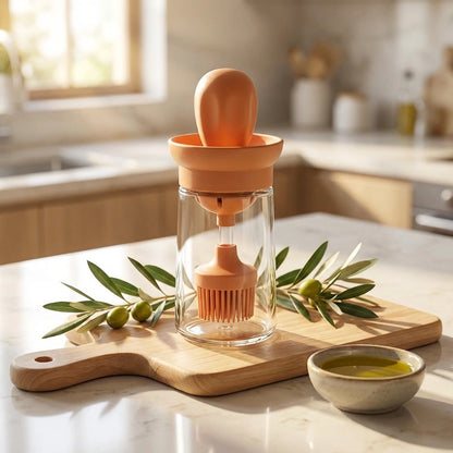2-in-1 Oil Brush Dispenser