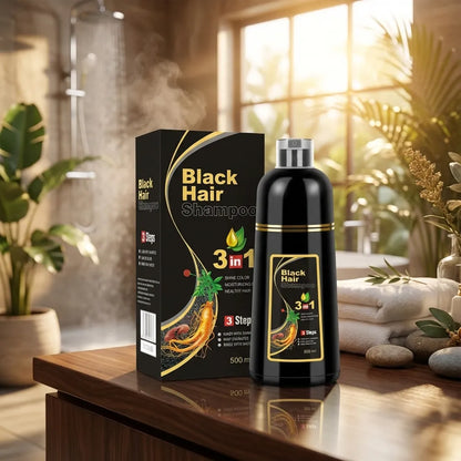 3-in-1 Black Hair Shampoo (Buy 1 Get 1 Free)