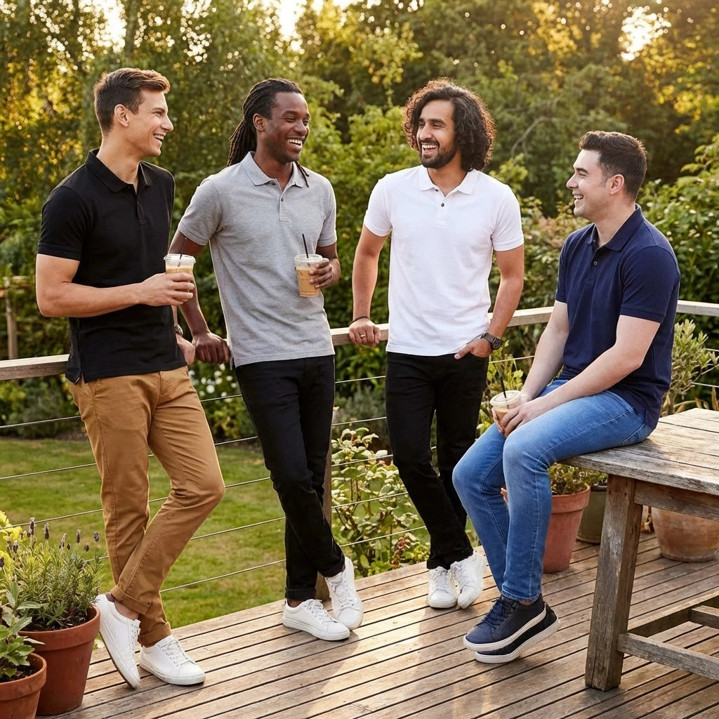 Poly Matte Solid Half Sleeves Mens Polo T-Shirt Pack Of 4