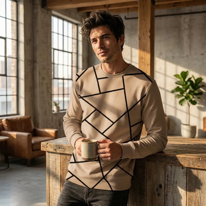 Cotton Blend Printed Full Sleeves Regular Fit Sweatshirts