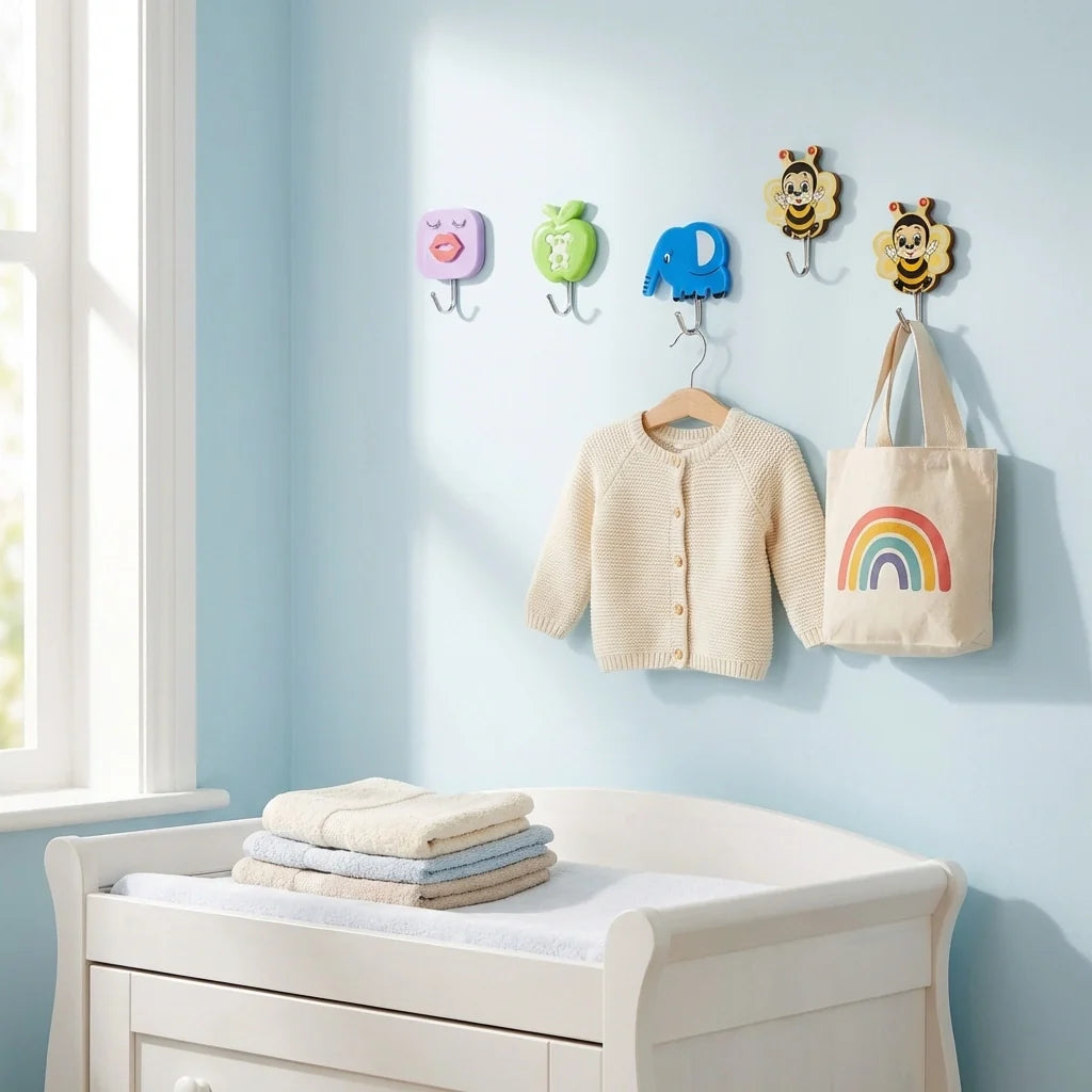 Damage-Free Adhesive Wall Hooks
