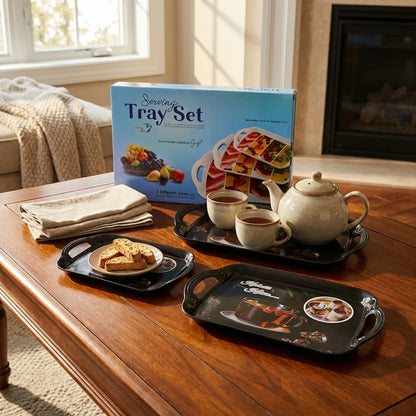 Melamine Serving Tray Set Of 3