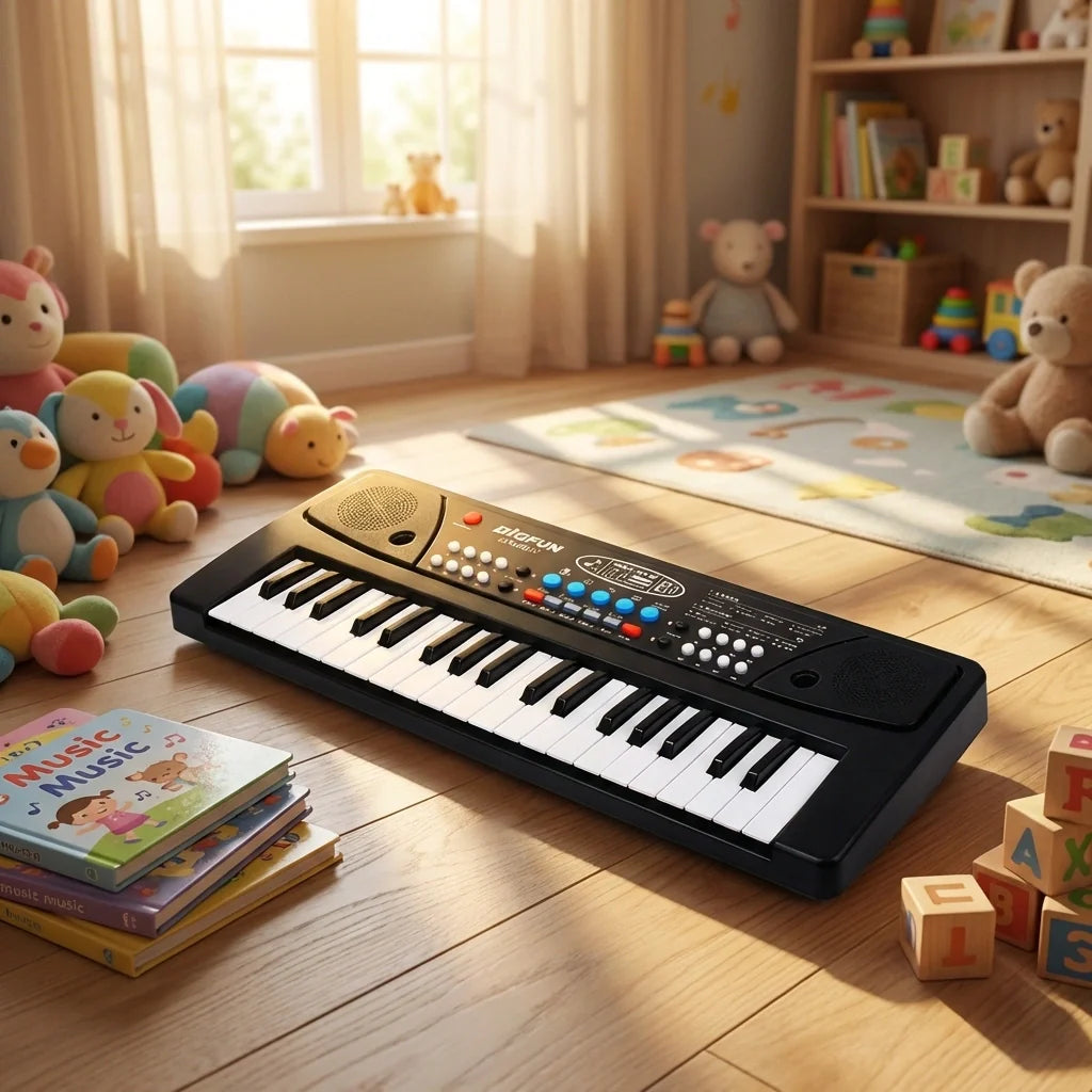 Kids Piano Keyboard with Microphone
