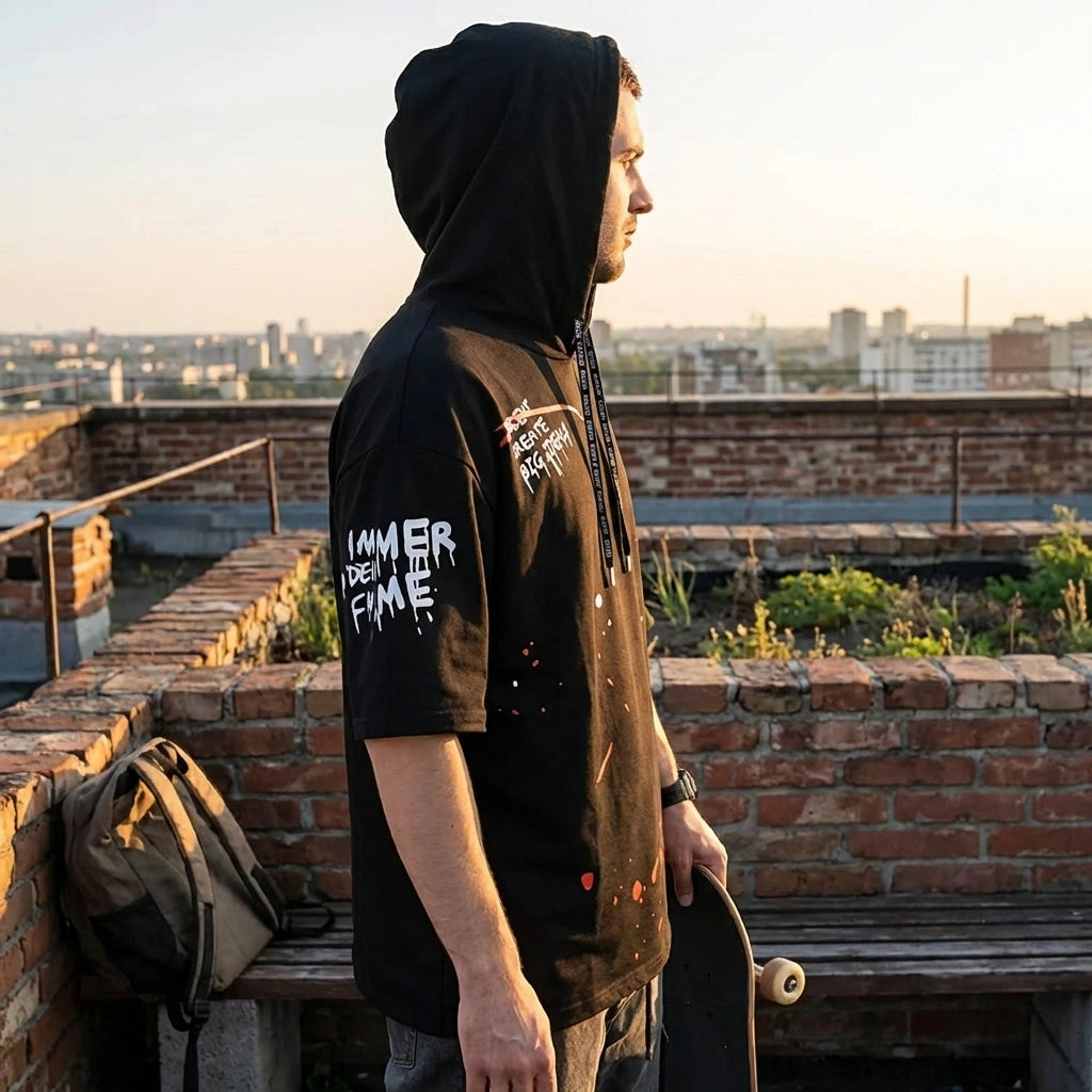 Black Cotton Hoodie Twin Pack