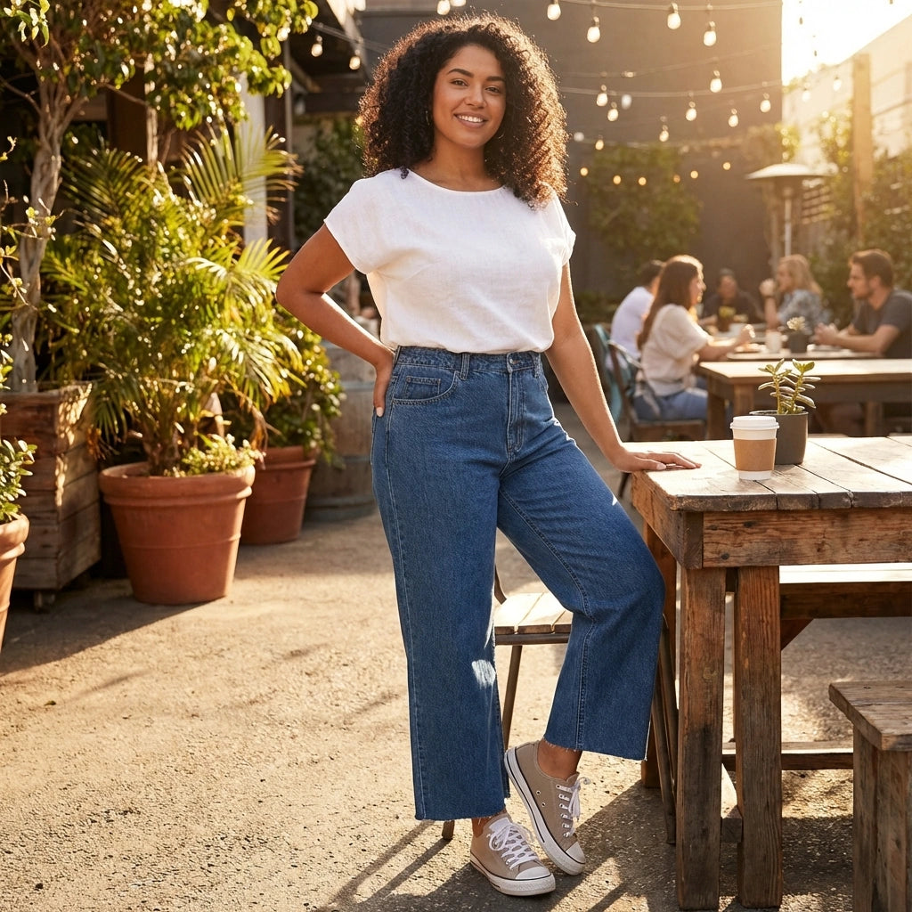 Stretchy Flared Jeans