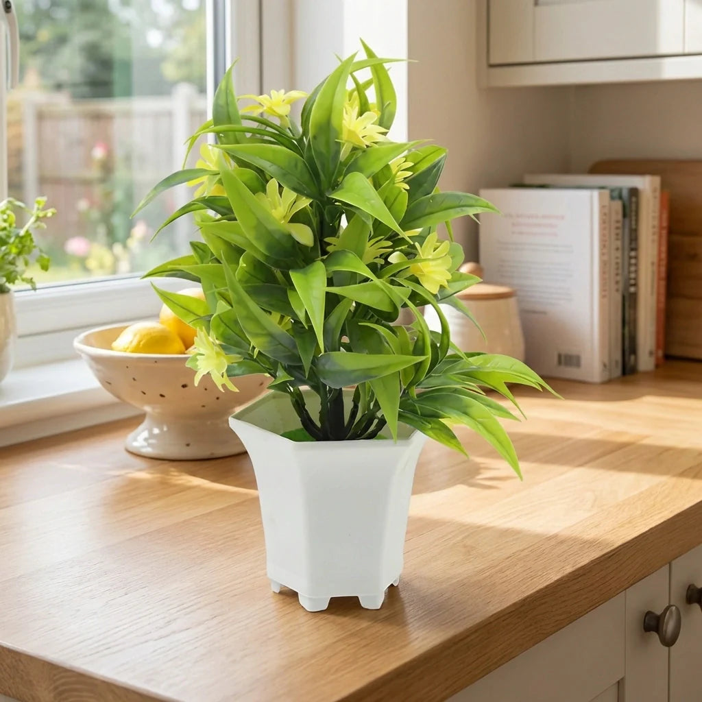 Artificial Flower Pot Decor