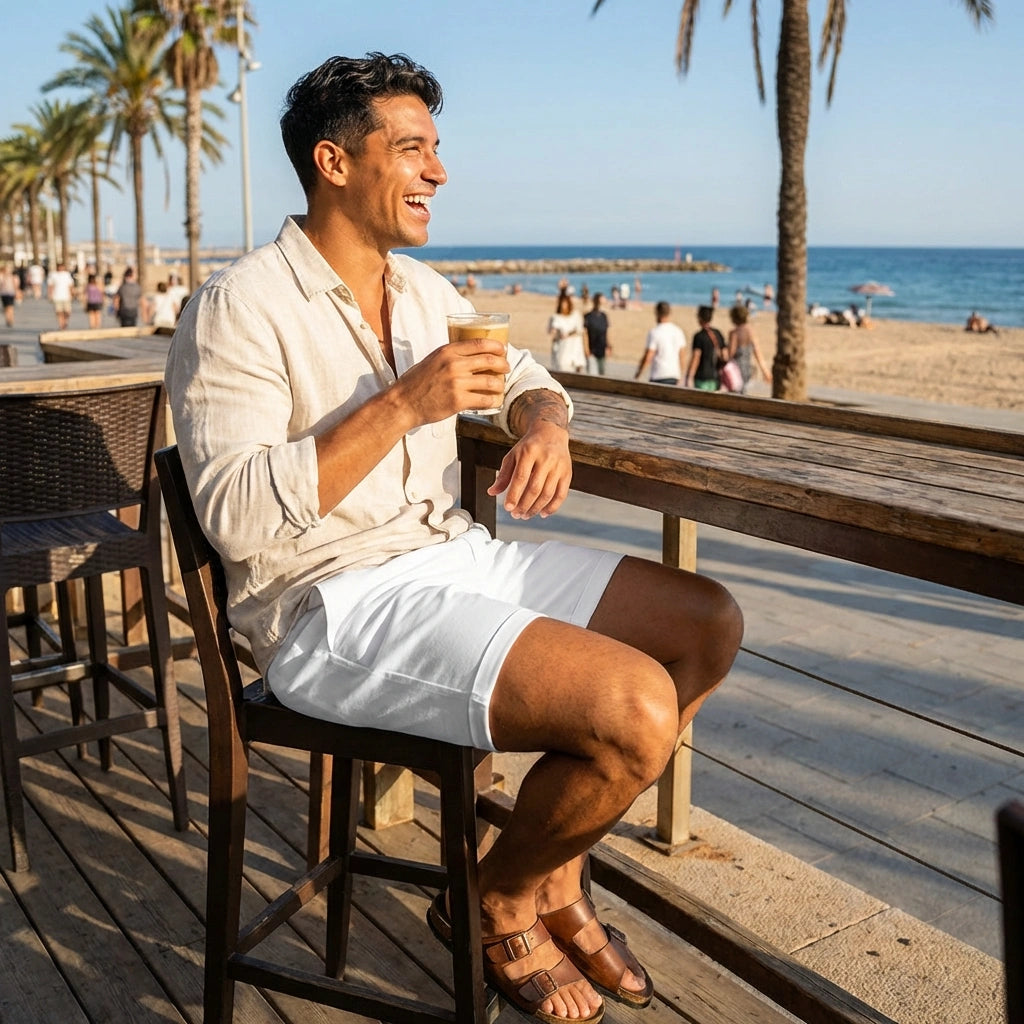 Men's Sleek Solid Casual Shorts