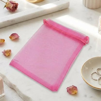 Organza Drawstring Gift Bags – 100 Pcs