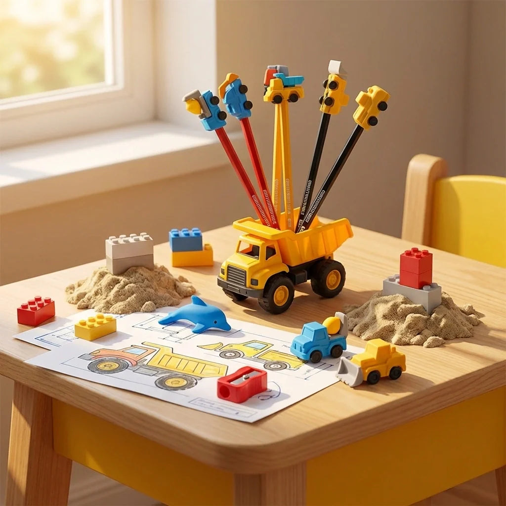 Construction Truck Stationery Set
