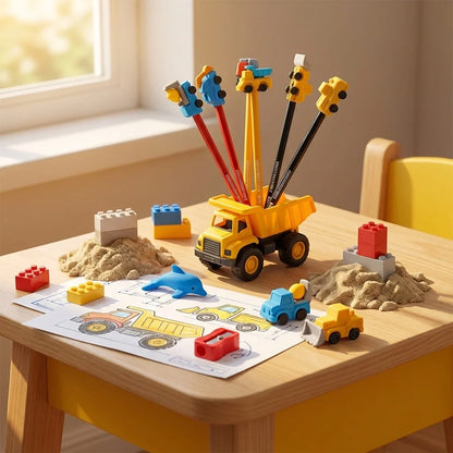Construction Truck Stationery Set