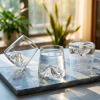 Japanese Mount Fuji Glass