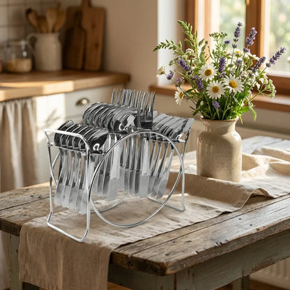 Best 24 pc stainless steel cutlery set - flatware sets | 2026 | fast shipping